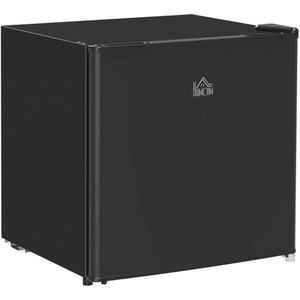 HOMCOM 46 Litre Table Top Fridge Mini Fridge with Chiller Box - Black / ABS Copper Steel PS by HOMCOM