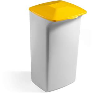 Durable DURABIN Square 40 Litre Waste Bin - Grey by Durable