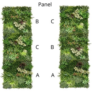 Combo of 3 Premium Living Gala Green Artificial Wall Panels 1m x 1m - Green by True Products