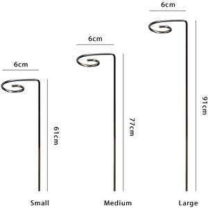 Rusty Plant Support Prop Raw Steel Designed to Rust by Garden Pride