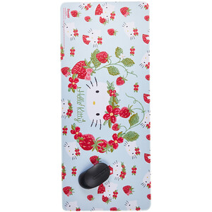 Strawberry Hello Kitty Desk Mat - Blue