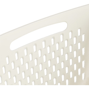 Livingandhome Set of 4 Fridge Storage Containers - Grayish White by Livingandhome