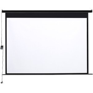 Large Electric Motorized Projector Screen - Black / 120 Inches by Livingandhome