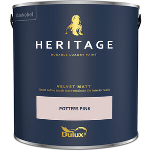 Dulux Velvet Matt Emulsion Paint - Potters Pink by Dulux Heritage