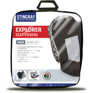 Explorer Car Seat Cover Range - Grey by Stingray
