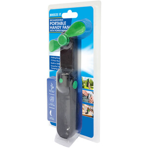 Rechargeable Handy Fan with Power Bank - Black by BREEZE IT