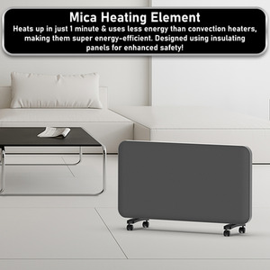 Mica Panel Heater With WiFi and App Control - Grey by Mylek