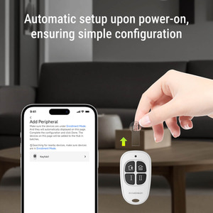 Wireless Key fob - White by Roombanker