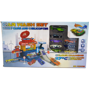Colour Change Car Wash Playset - Multicolour