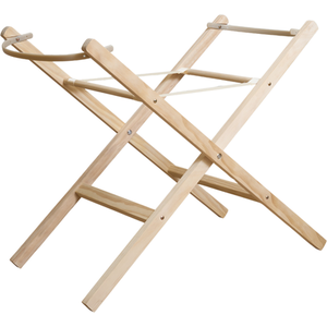 Wooden Folding Moses Basket Stand - Natural by Clair de Lune