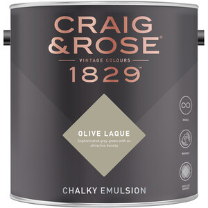 Craig and Rose Chalky Matt Emulsion - Olive Laque by Craig & Rose