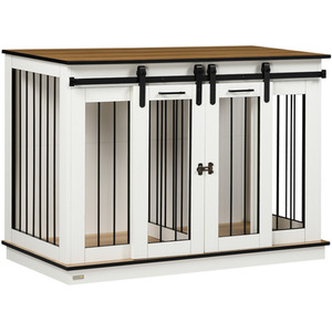 PawHut Dog Crate Furniture for Large Dogs and Small Dogs - White by PawHut