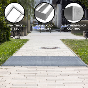 Galvanised Grating Mesh Panels - Silver / 120cm / 100cm by Monster Shop