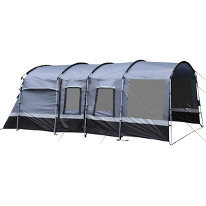 Outsunny 8-Person Camping Tent Tunnel Design with 4 Large Windows by Outsunny