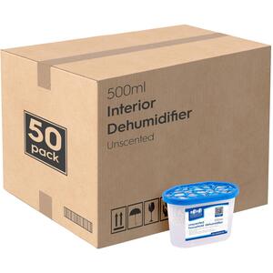 Harbour Housewares Interior Dehumidifiers - 500ml - Unscented - Pack of 50 - Unscented by Harbour Housewares