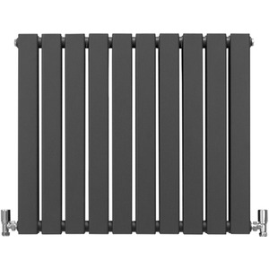 Designer Flat Panel Radiators Anthracite Grey 600mm x 910mm - Anathracite by Monstershop