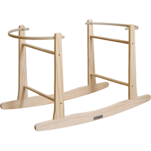 Rocking Moses Basket Stand - Natural by Clair de Lune