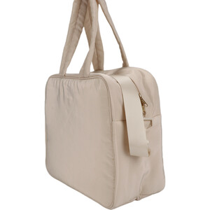 Down Jacket Fabric Travel Bag - Cream