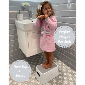 Non-Slip Toddler Step Stool Ocean Theme - White by Babycurls