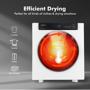 4KG Compact Dryer - White by Costway