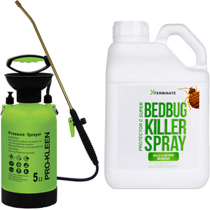 Bed Bug Killer With Pump Sprayer - Clear / 5l by Xterminate