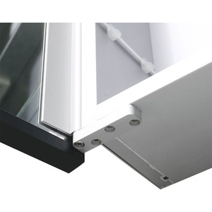 Bathroom LED Mirror Cabinet with Demister - White by Livingandhome