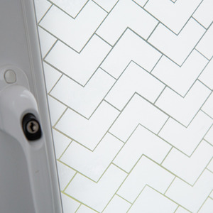 dc fix Chester Premium Static Cling Vinyl Wrap for Windows - white by d-c-fix