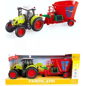 2Pcs Farm Tractor Toy Truck Set - Multicolour / Tractor and Feeder by Big Daddy