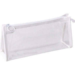 Clear Pencil Case - White