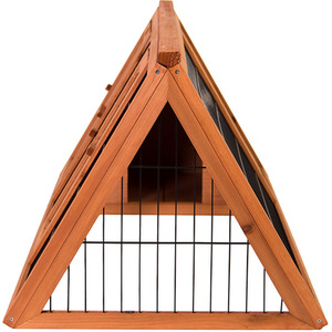 Triangle Wooden Pet Hutch - Large - Wood by Vida Designs