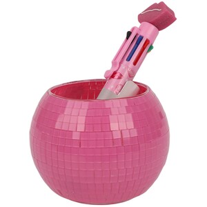 Lets Dance Disco Pen Pot - Pink