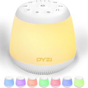 Portable RGB Night Light and White Noise Machine - White by Dyzi