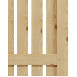 Spruce Wood Garden Fence Gate with Raised Sides by Livingandhome