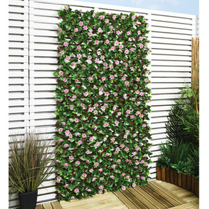 Expanding Artificial Foliage Screening - Cherry Blossom