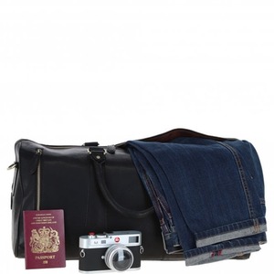 Ashwood Large Leather Holdall - T-77 by Ashwood Leather