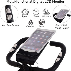 HOMCOM Stationary Foldable Bike - Black by HOMCOM