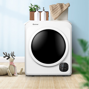 6KG Vented Tumble Dryer 1700W Freestanding Front Tumble Dryer - White by Costway