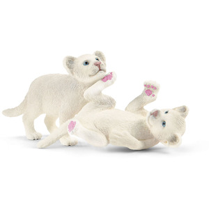 SCHLEICH Wild Life Lion Mother with Cubs Toy Figures - Black by SCHLEICH