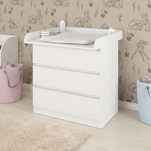 Universal changing top Shefa Kids 800, for IKEA dressers - White by Shefa Kids
