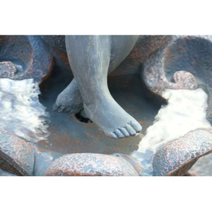 Minel Solar Powered Bird Bath and Water Feature - Brown by Primrose