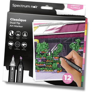 Spectrum Noir Classique 12 Pack - Vibrant Florals by Spectrum Noir