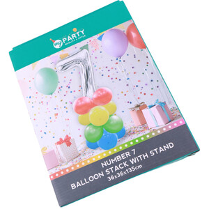 Number Balloon Stack with Stand - 7 by My Party