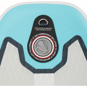 Paddle Board 2-In-1 Inflatable SUP Kayak, with Pump, Backpack - Turquoise & Black by tectake