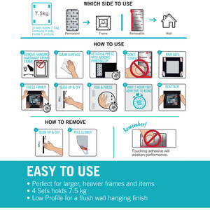 HANGables Picture Hanging Strips by VELCRO Brand
