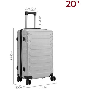 Rolling Hardshell Luggage Travel Suitcase by Livingandhome