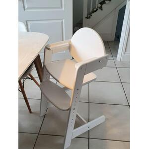 Grow with Me Wooden High Chair - White by Safetots