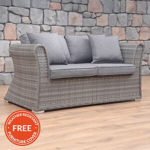 New England Sofa - Grey / 2 by Malay