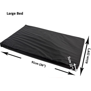 Waterproof Dog Cage Bed in Black - Black / L by Actiaspet