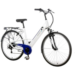 Basis Dorchester Hybrid ST Electric Bike, 700c - White/Blue by Basis