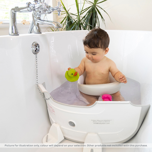BabyDam Bathwater Barrier alternative to a baby bath suitable from birth - Grey by BabyDam